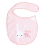 Baby Cotton Bibs - 5 Pack (Pink)